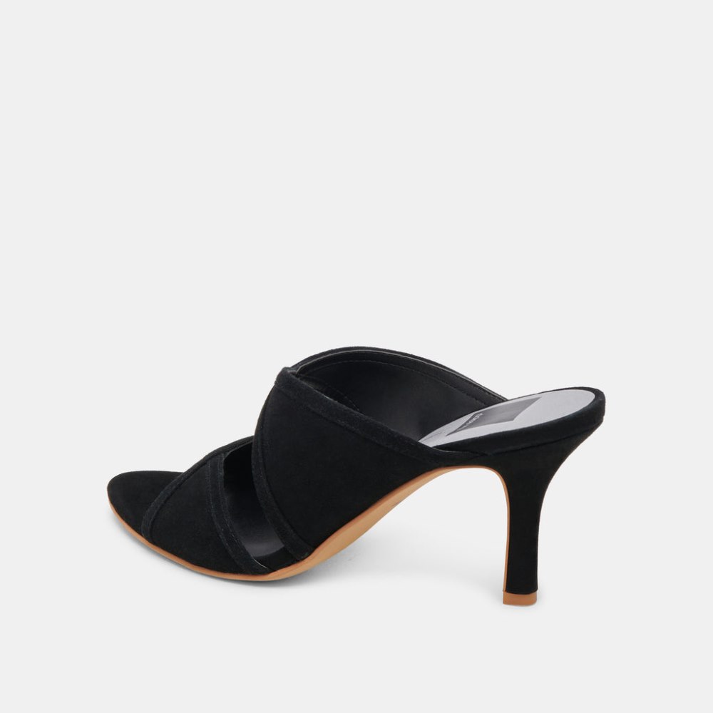 Dolce Vita Mandel Heels Onyx Suede