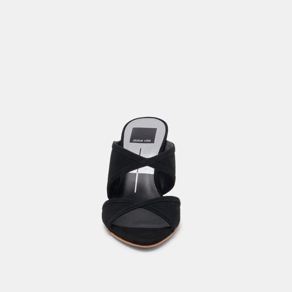 Dolce Vita Mandel Heels Onyx Suede