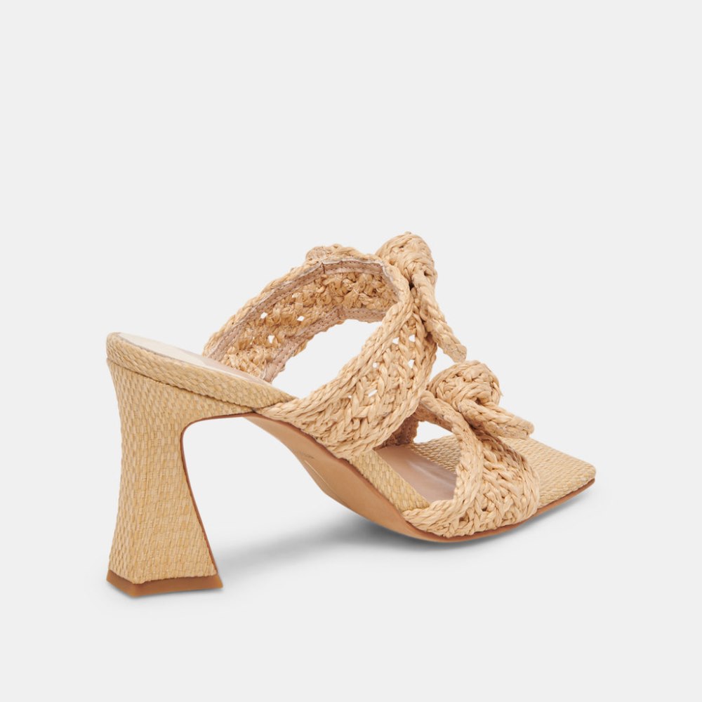 Dolce Vita Niyah Heels Lt Natural Raffia