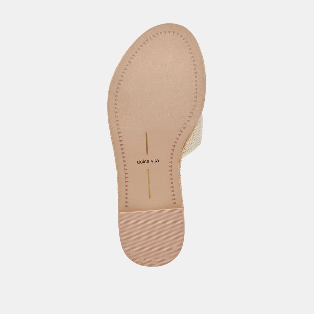 Dolce Vita Atomic Sandals White Raffia