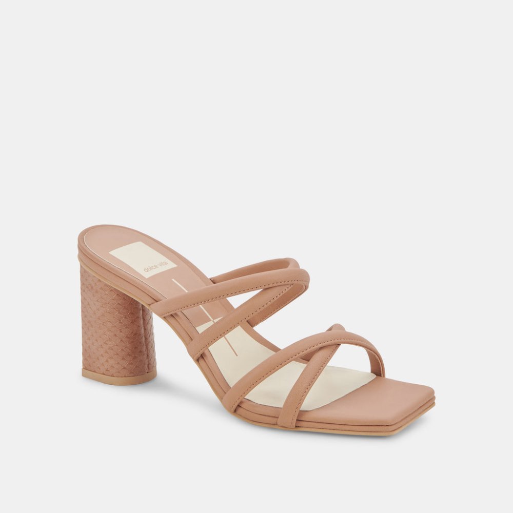 Dolce Vita Patsi Wide Heels Cafe Leather
