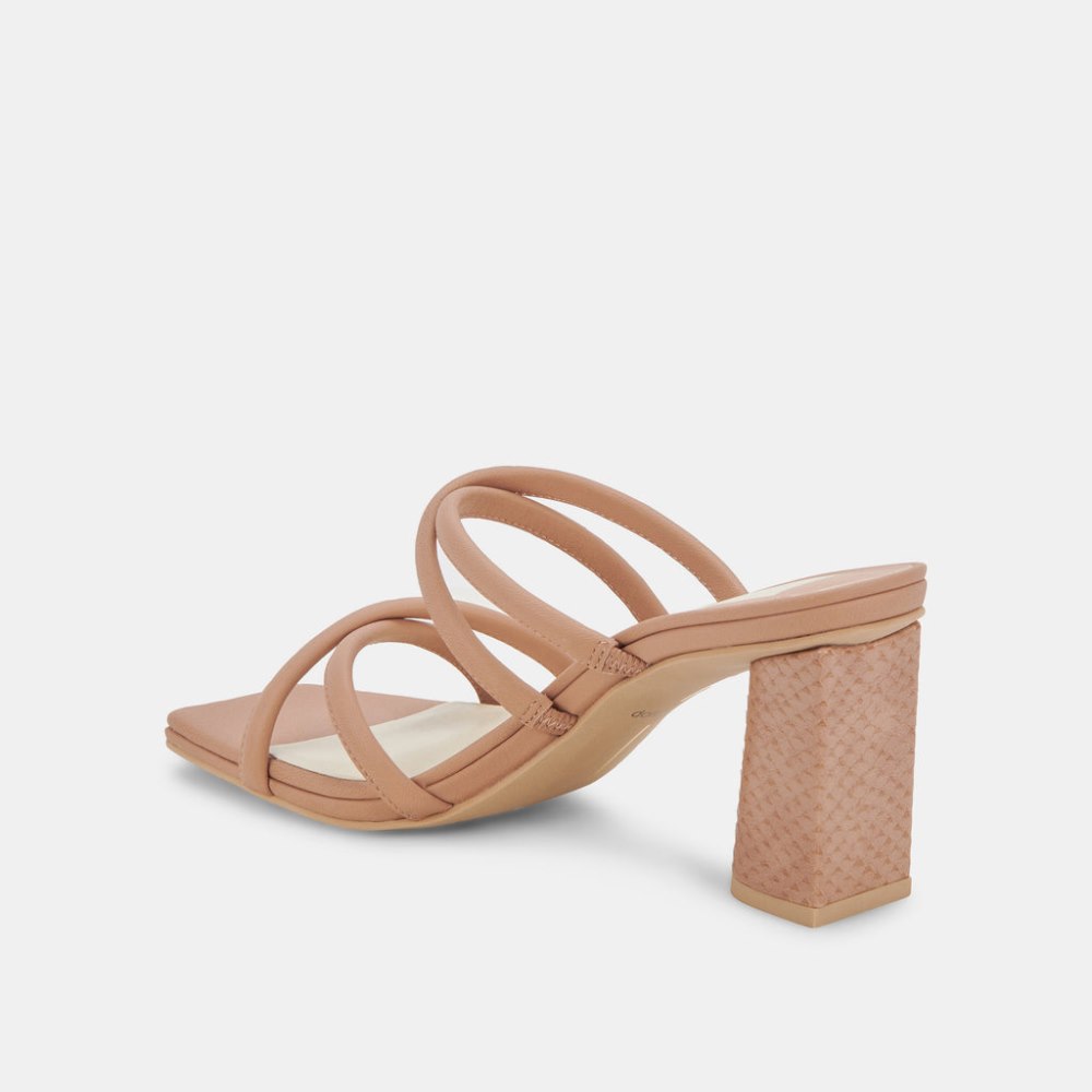 Dolce Vita Patsi Wide Heels Cafe Leather