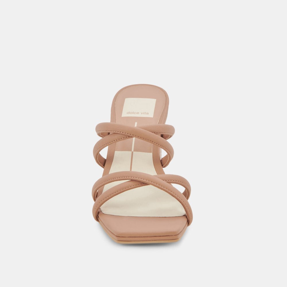 Dolce Vita Patsi Wide Heels Cafe Leather
