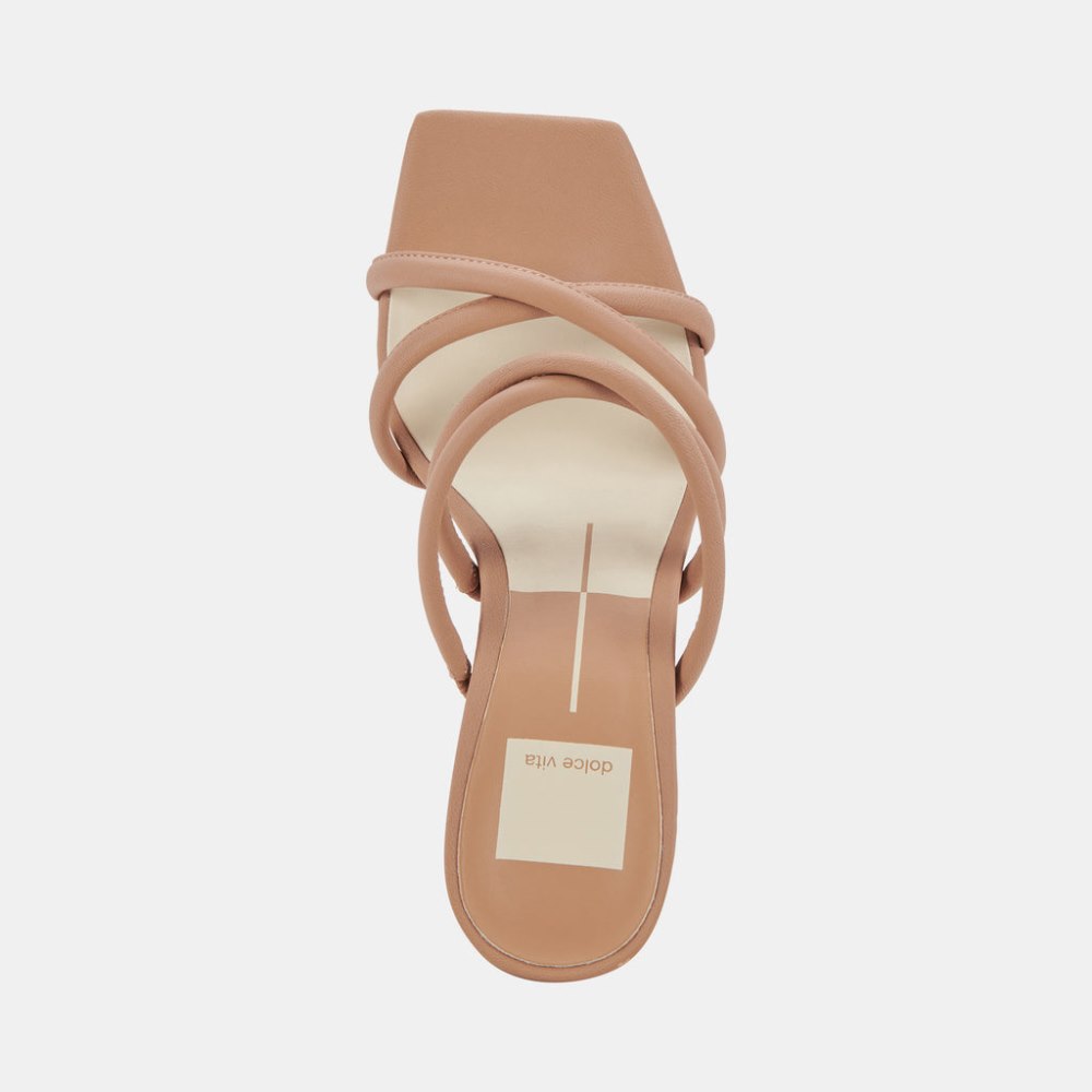 Dolce Vita Patsi Wide Heels Cafe Leather