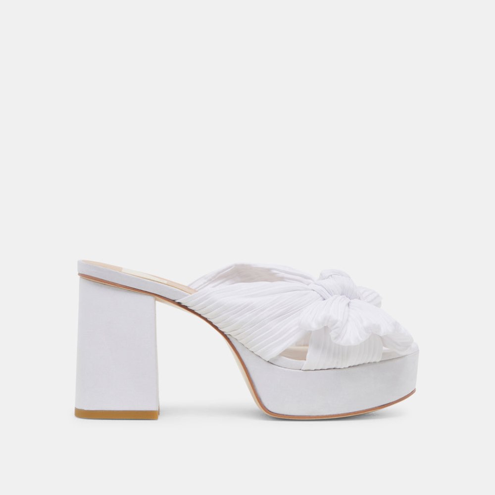 Dolce Vita Blare Heels White Satin