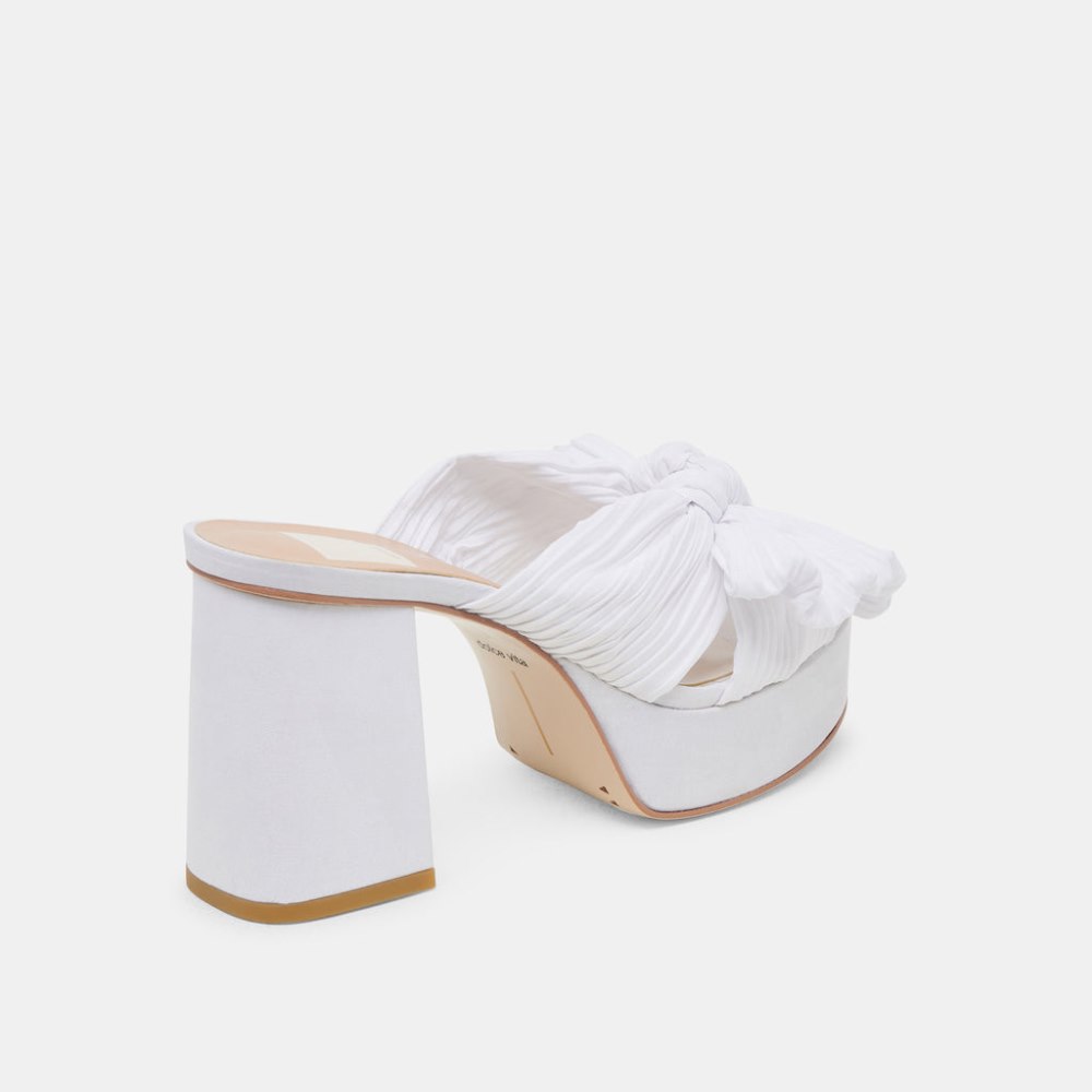 Dolce Vita Blare Heels White Satin