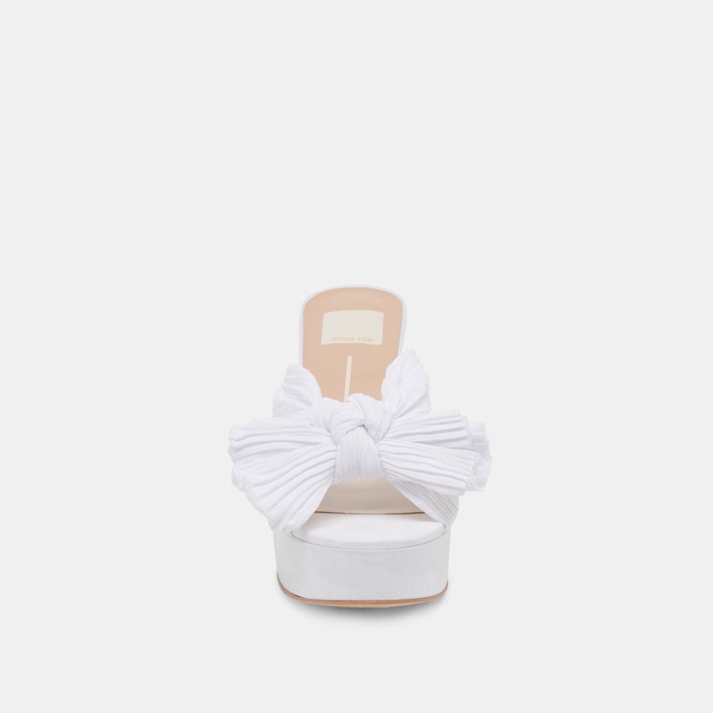 Dolce Vita Blare Heels White Satin