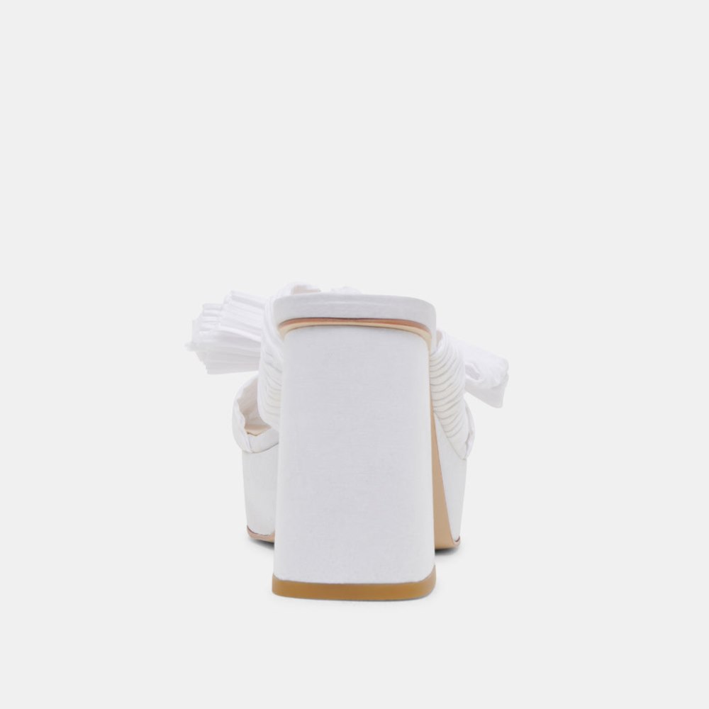 Dolce Vita Blare Heels White Satin