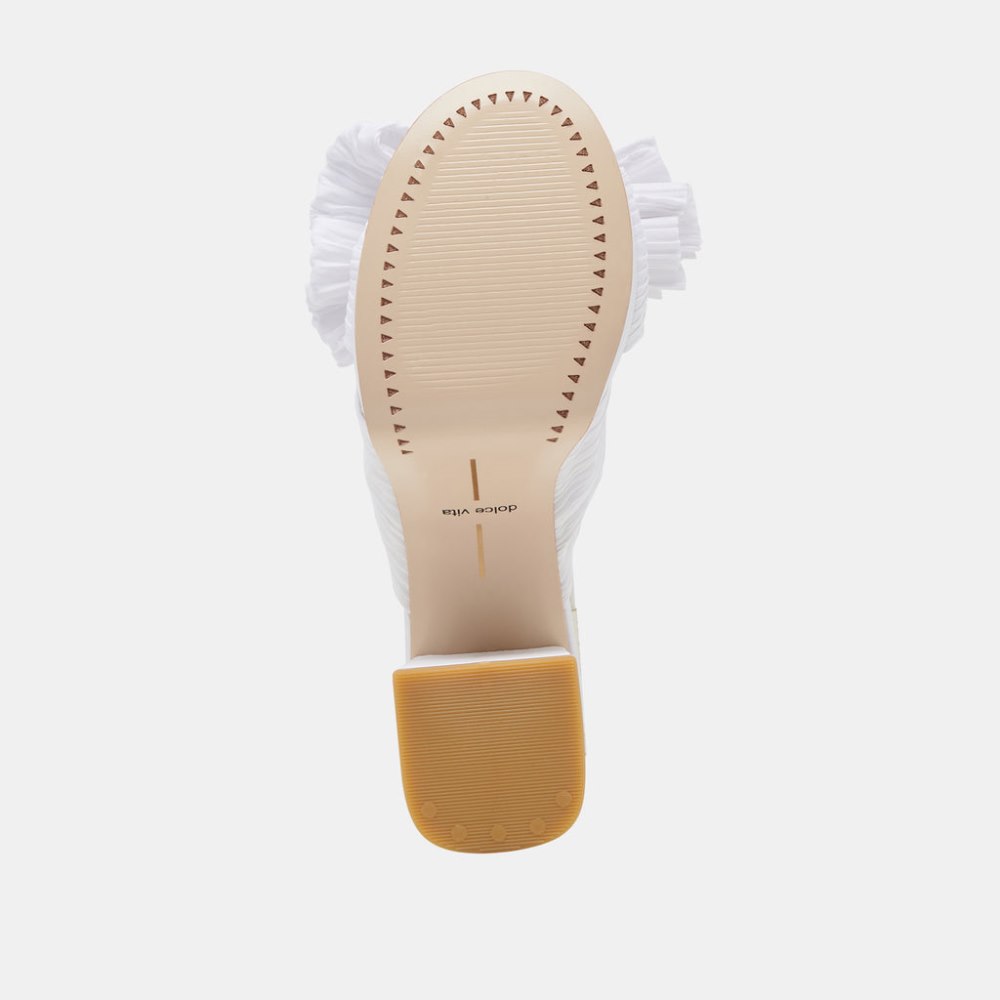 Dolce Vita Blare Heels White Satin