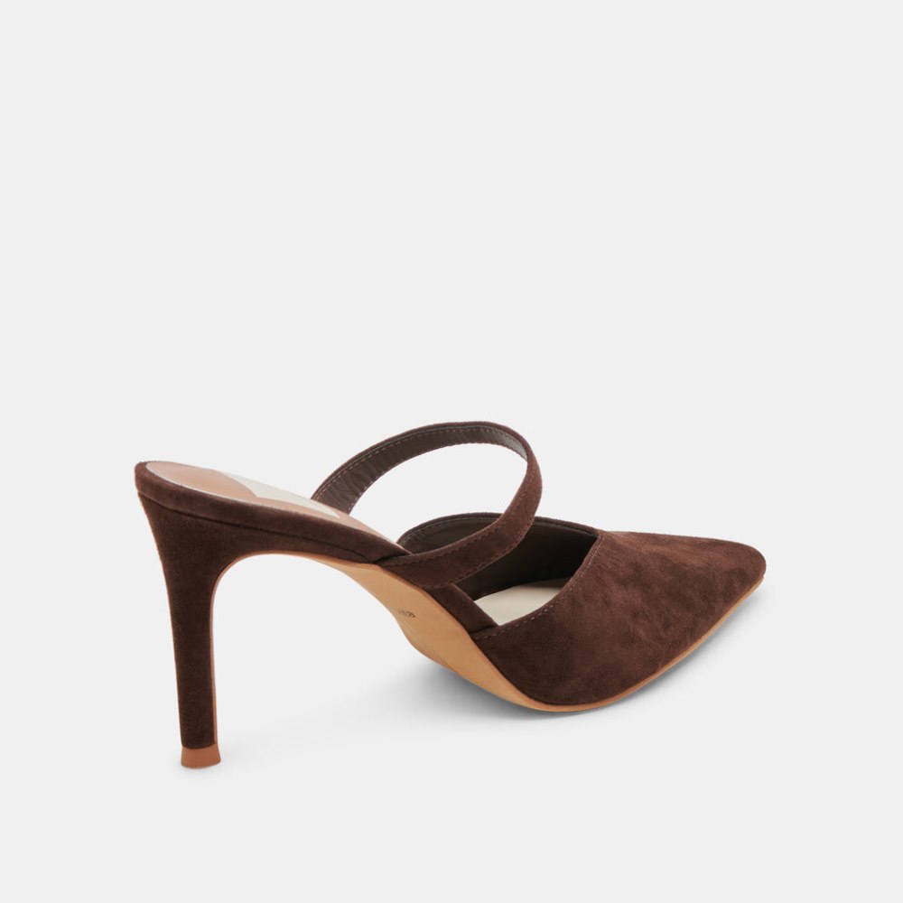 Dolce Vita Kanika Heels Dk Brown Suede