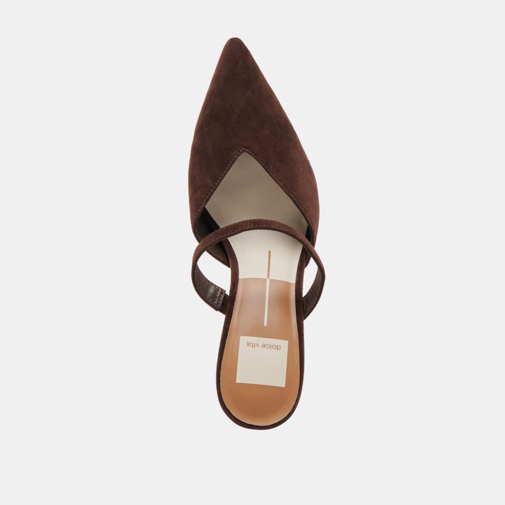 Dolce Vita Kanika Heels Dk Brown Suede