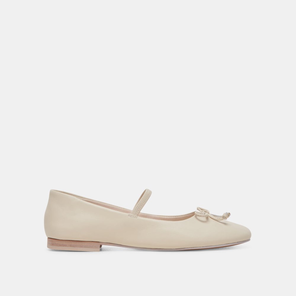 Dolce Vita Carin Ballet Flats Ivory Leather