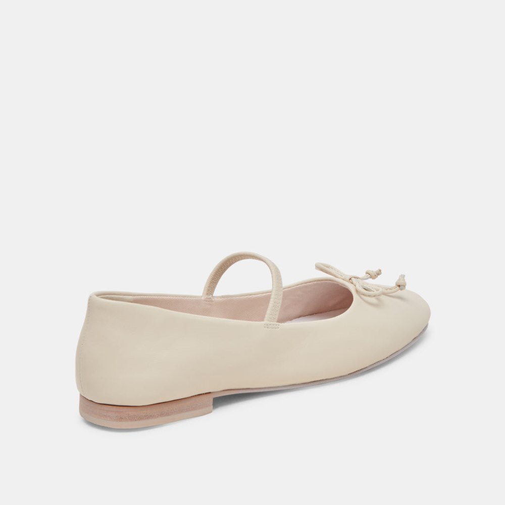 Dolce Vita Carin Ballet Flats Ivory Leather