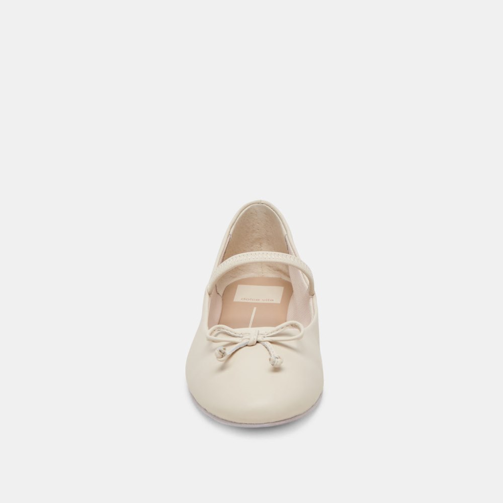 Dolce Vita Carin Ballet Flats Ivory Leather