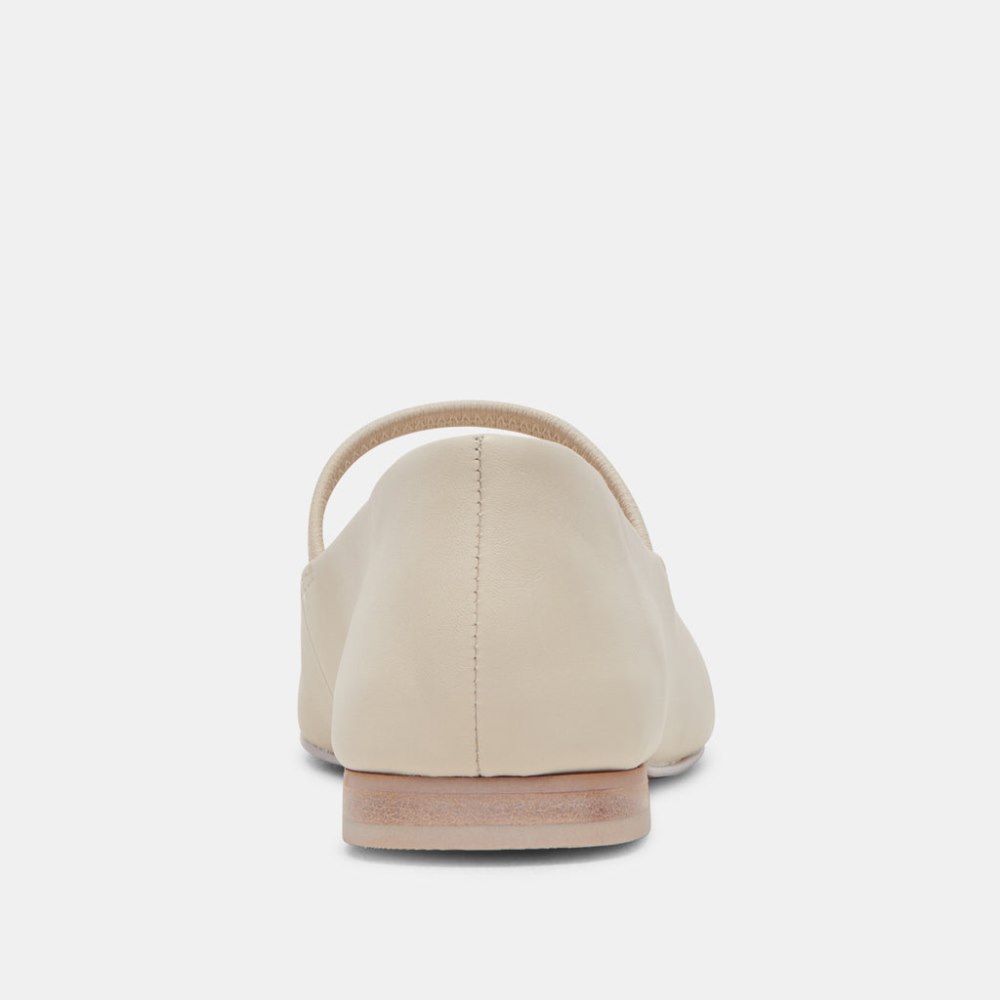 Dolce Vita Carin Ballet Flats Ivory Leather