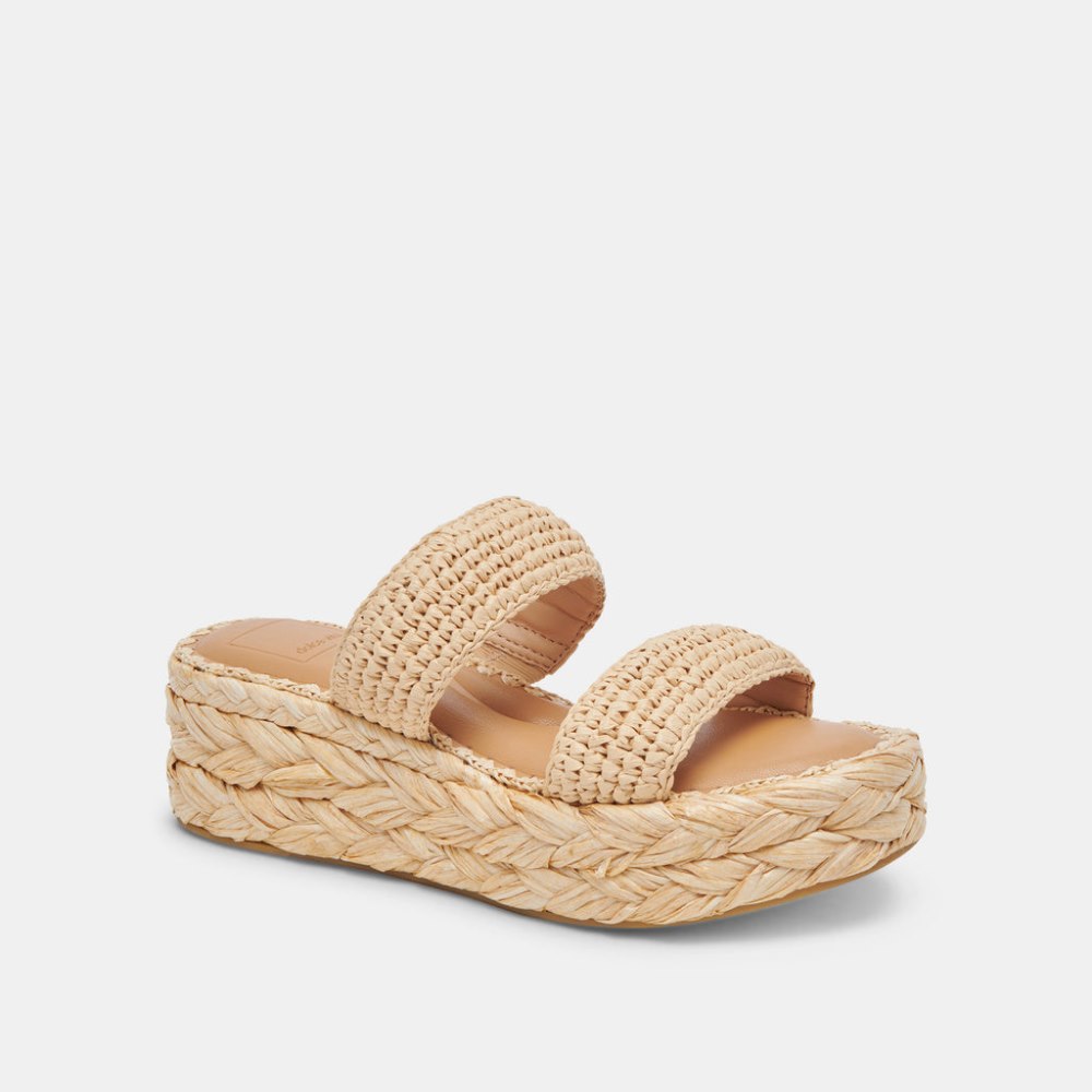 Dolce Vita Corla Sandals Lt Natural Raffia