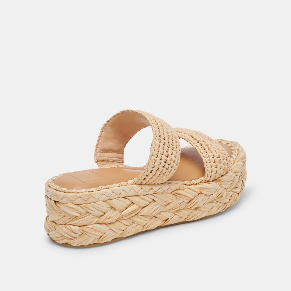 Dolce Vita Corla Sandals Lt Natural Raffia