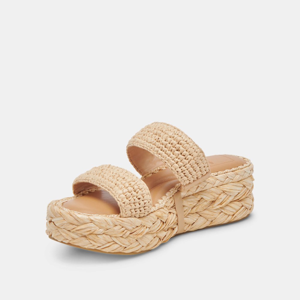 Dolce Vita Corla Sandals Lt Natural Raffia