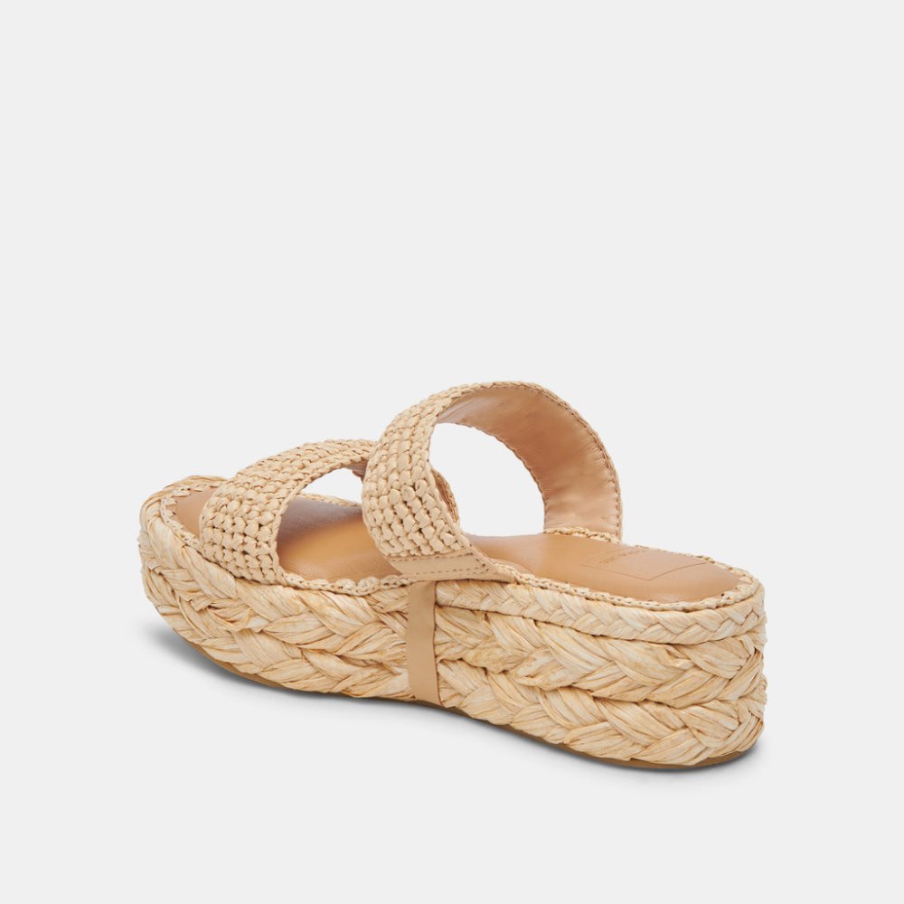 Dolce Vita Corla Sandals Lt Natural Raffia
