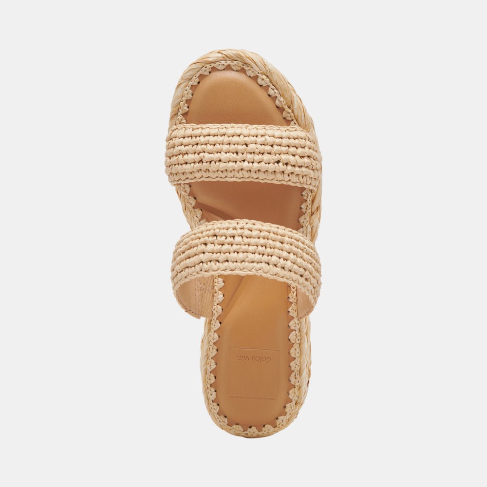 Dolce Vita Corla Sandals Lt Natural Raffia