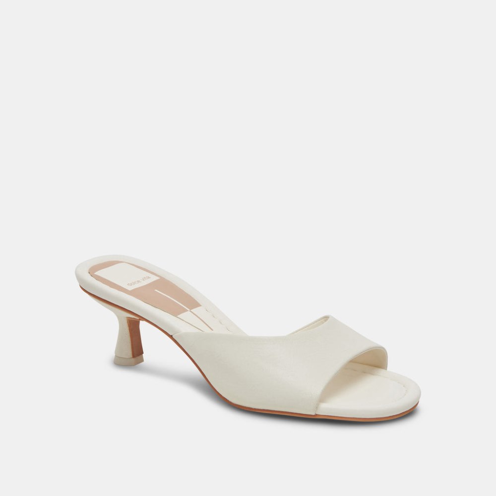 Dolce Vita Macoy Heels White Leather