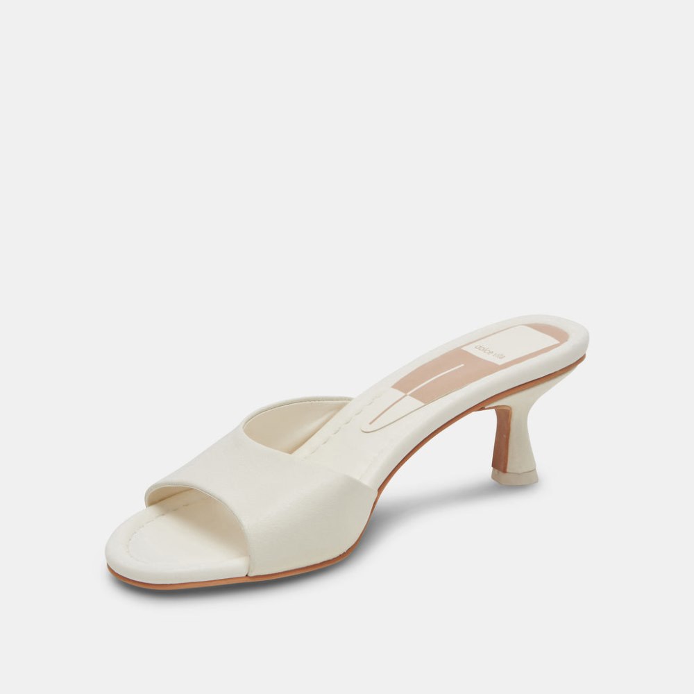 Dolce Vita Macoy Heels White Leather