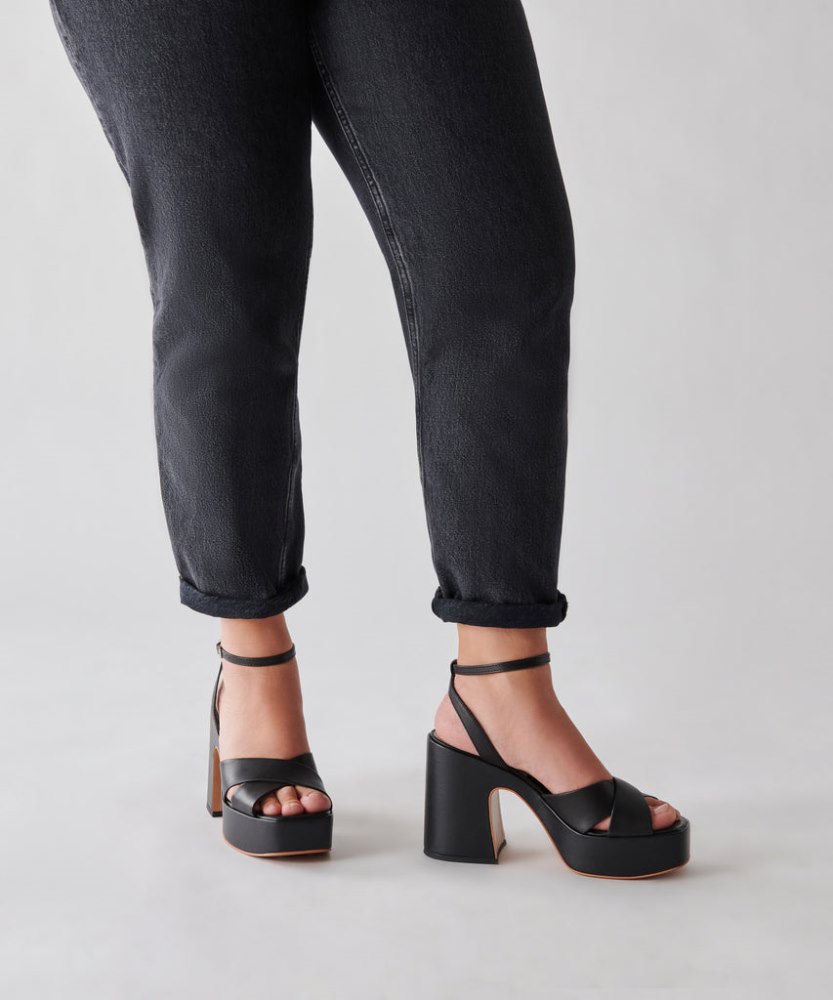 Dolce Vita Wessi Heels Black Leather