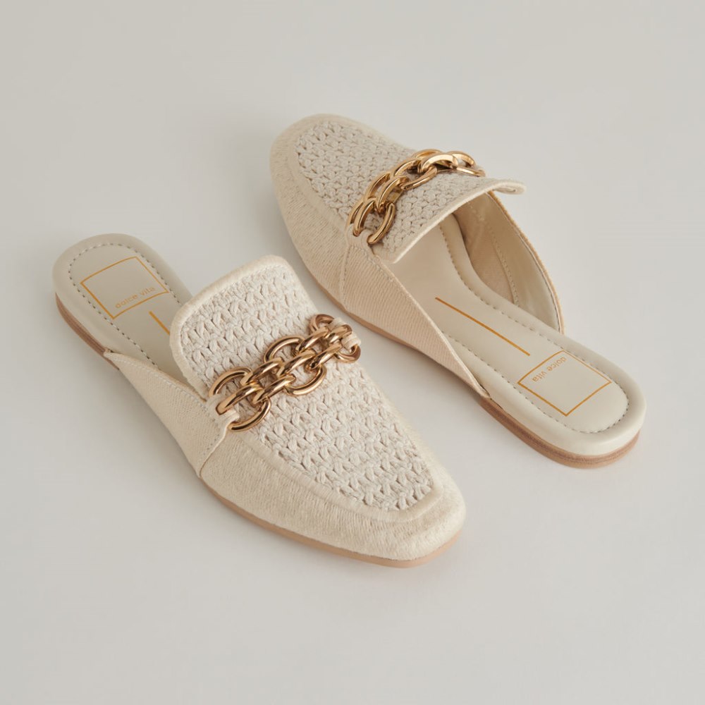 Dolce Vita Solina Flats Ivory Woven