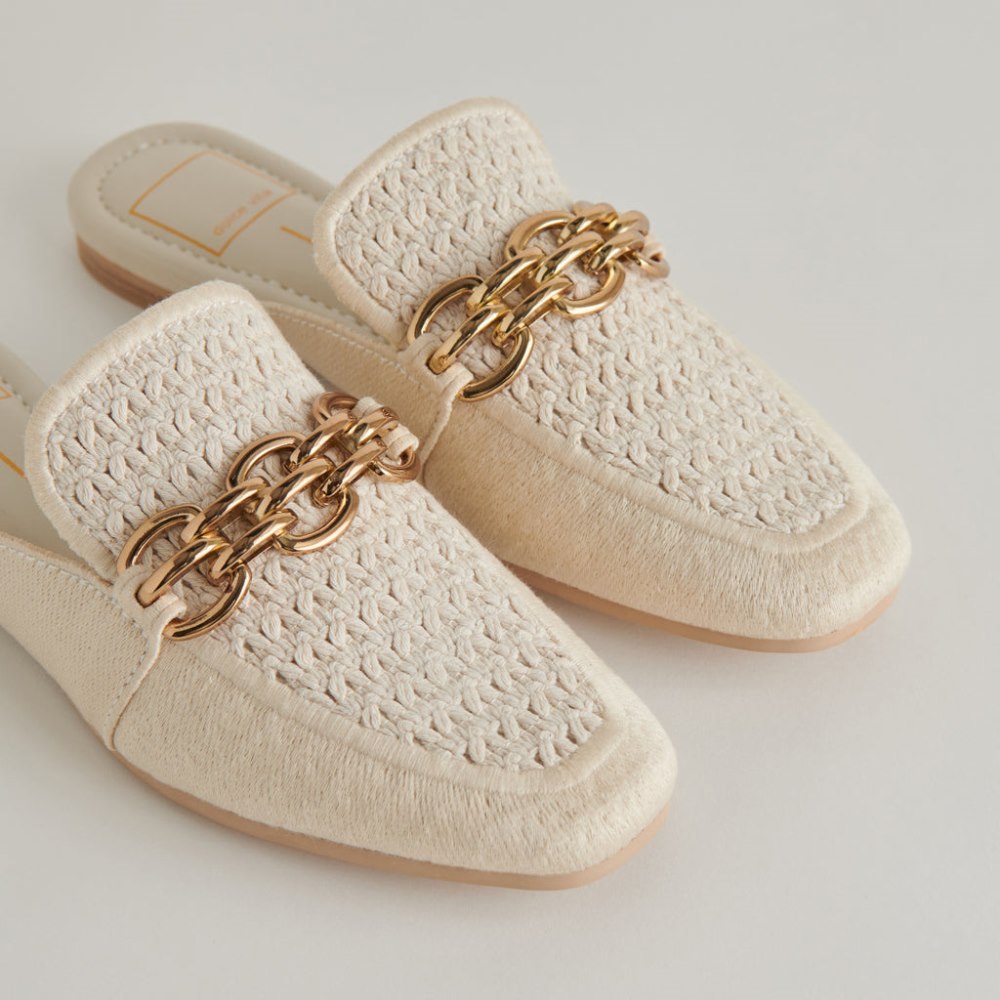 Dolce Vita Solina Flats Ivory Woven