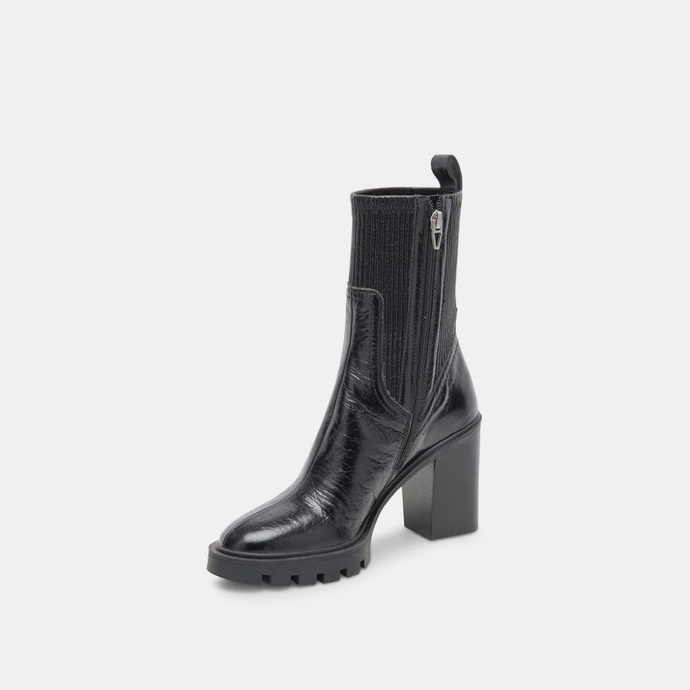 Dolce Vita Marni H2o Boots Midnight Crinkle Patent