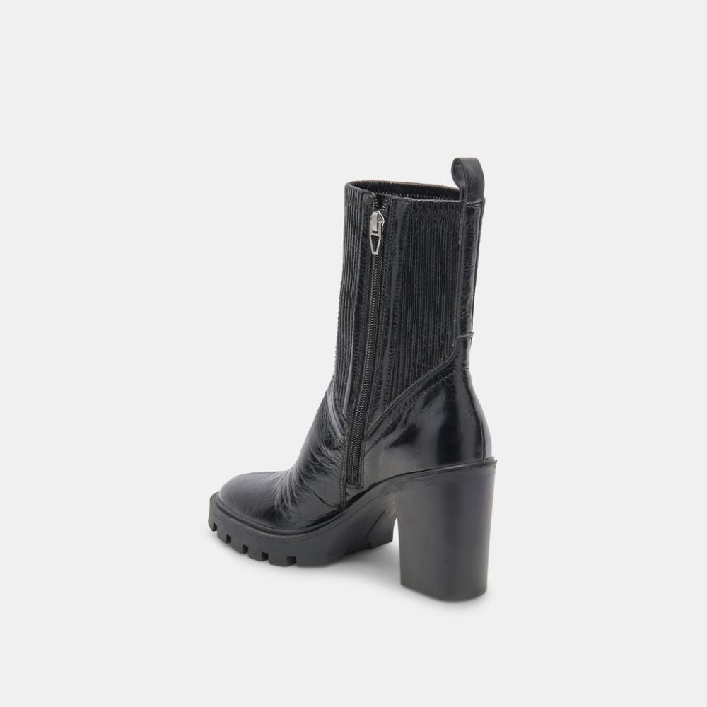 Dolce Vita Marni H2o Boots Midnight Crinkle Patent