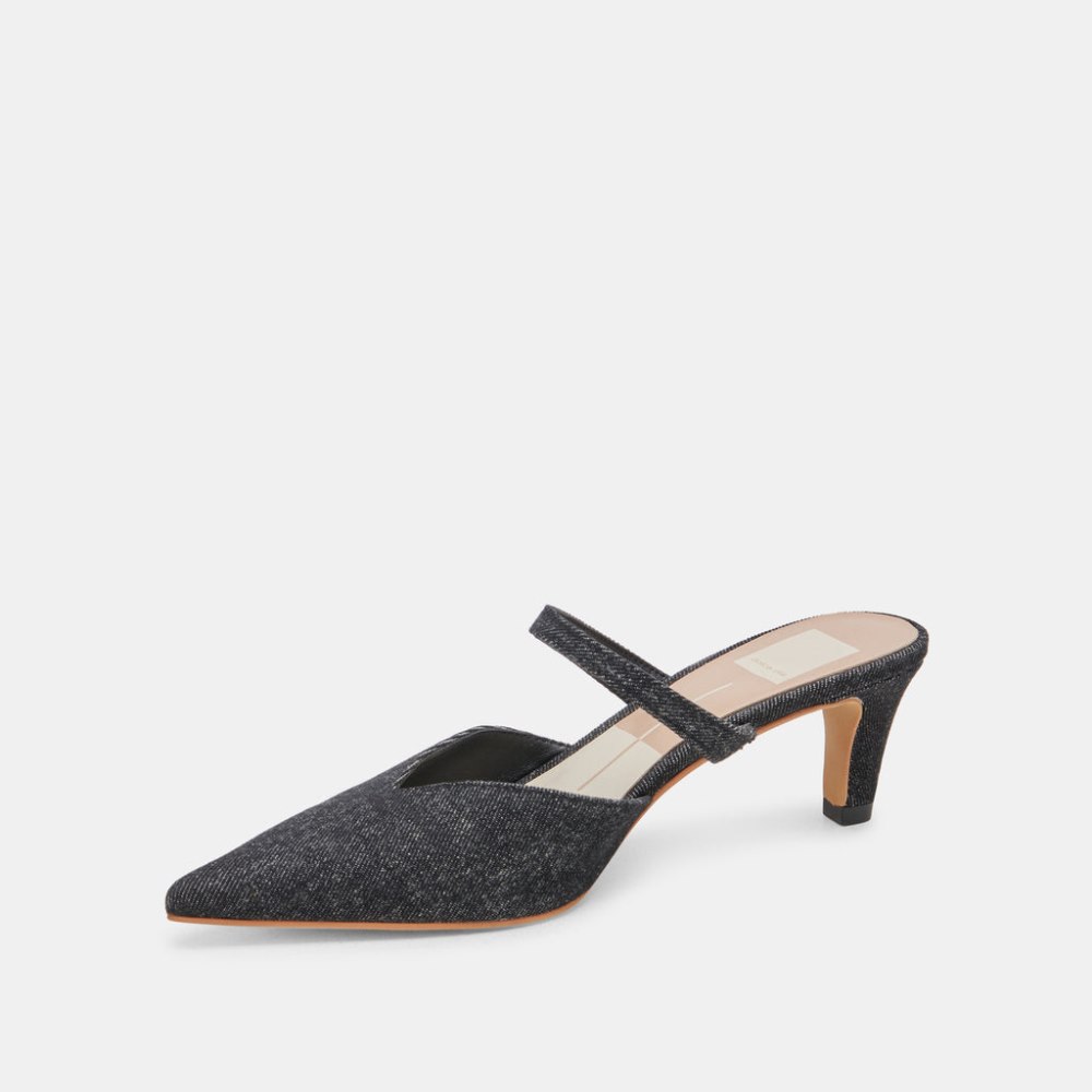Dolce Vita Kanika Mid Heels Carbon Denim