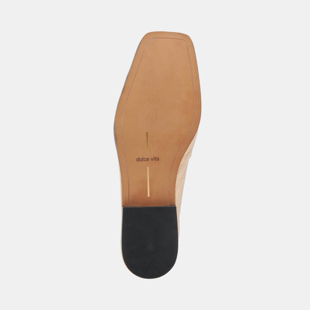 Dolce Vita Beny Flats Gold Distressed Leather
