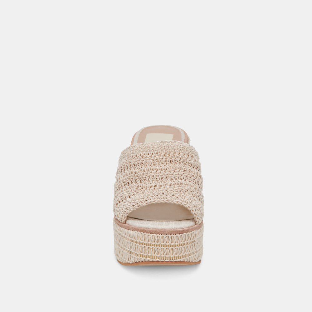 Dolce Vita Ladin Heels Ivory Woven
