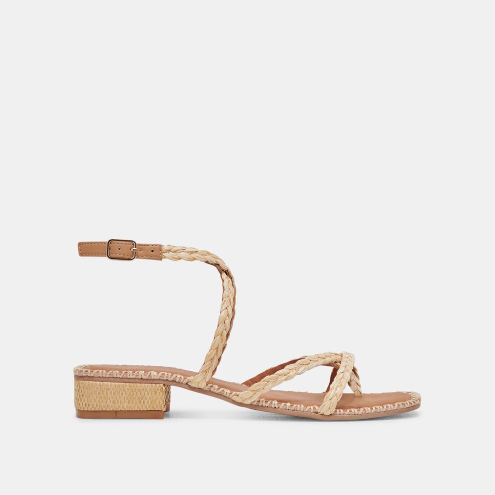Dolce Vita Brinn Sandals Lt Natural Raffia