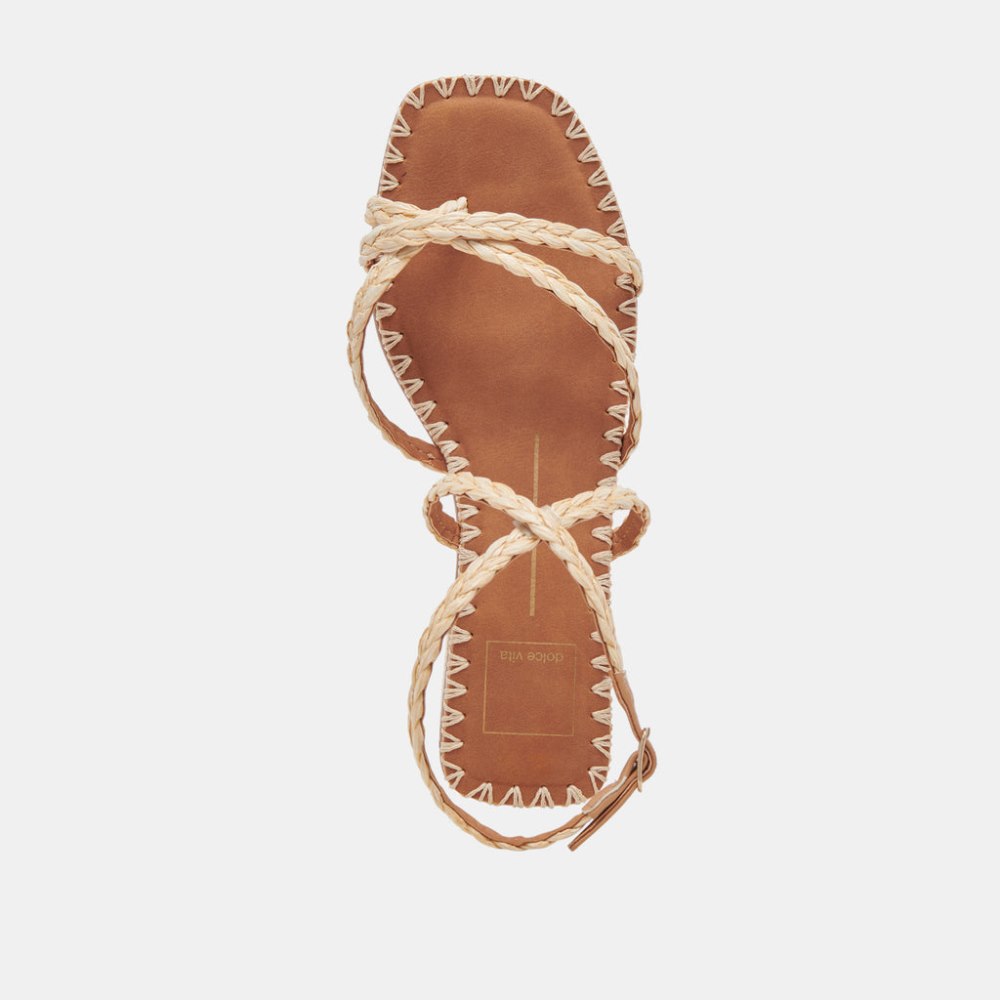 Dolce Vita Brinn Sandals Lt Natural Raffia
