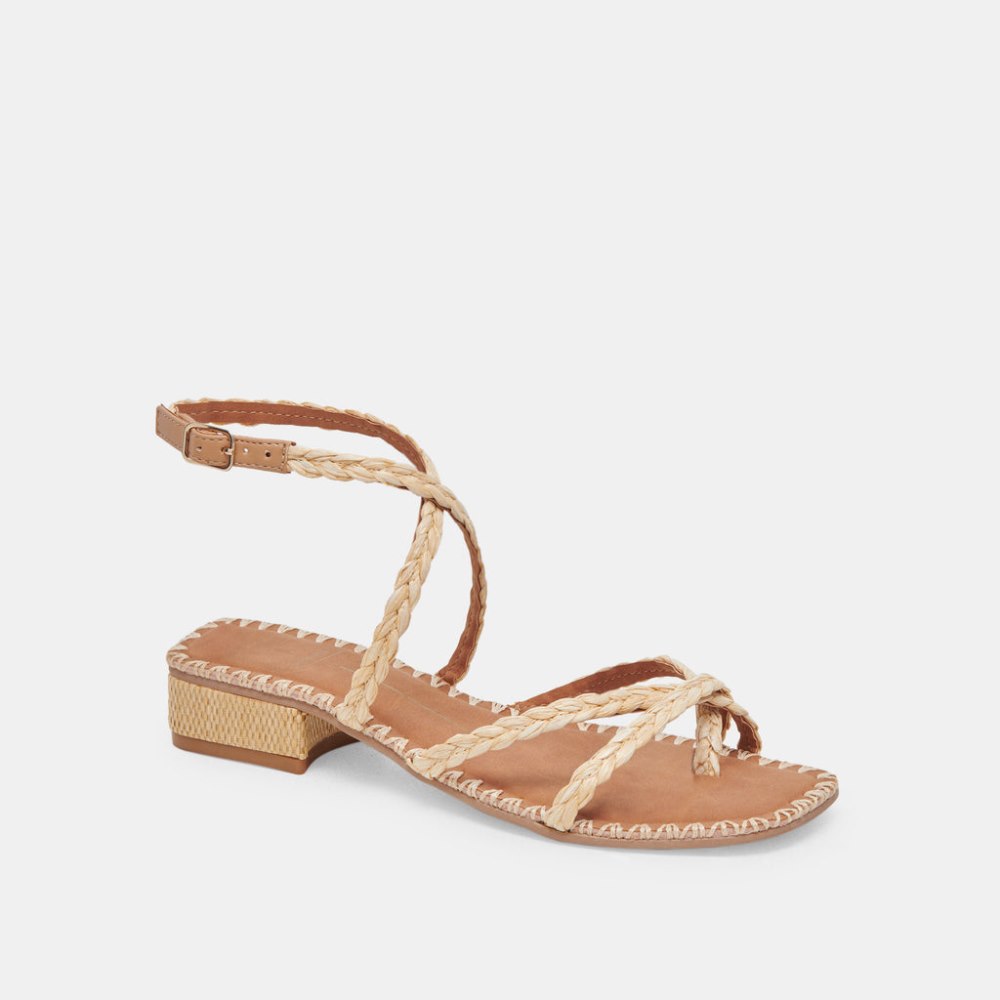 Dolce Vita Brinn Sandals Lt Natural Raffia