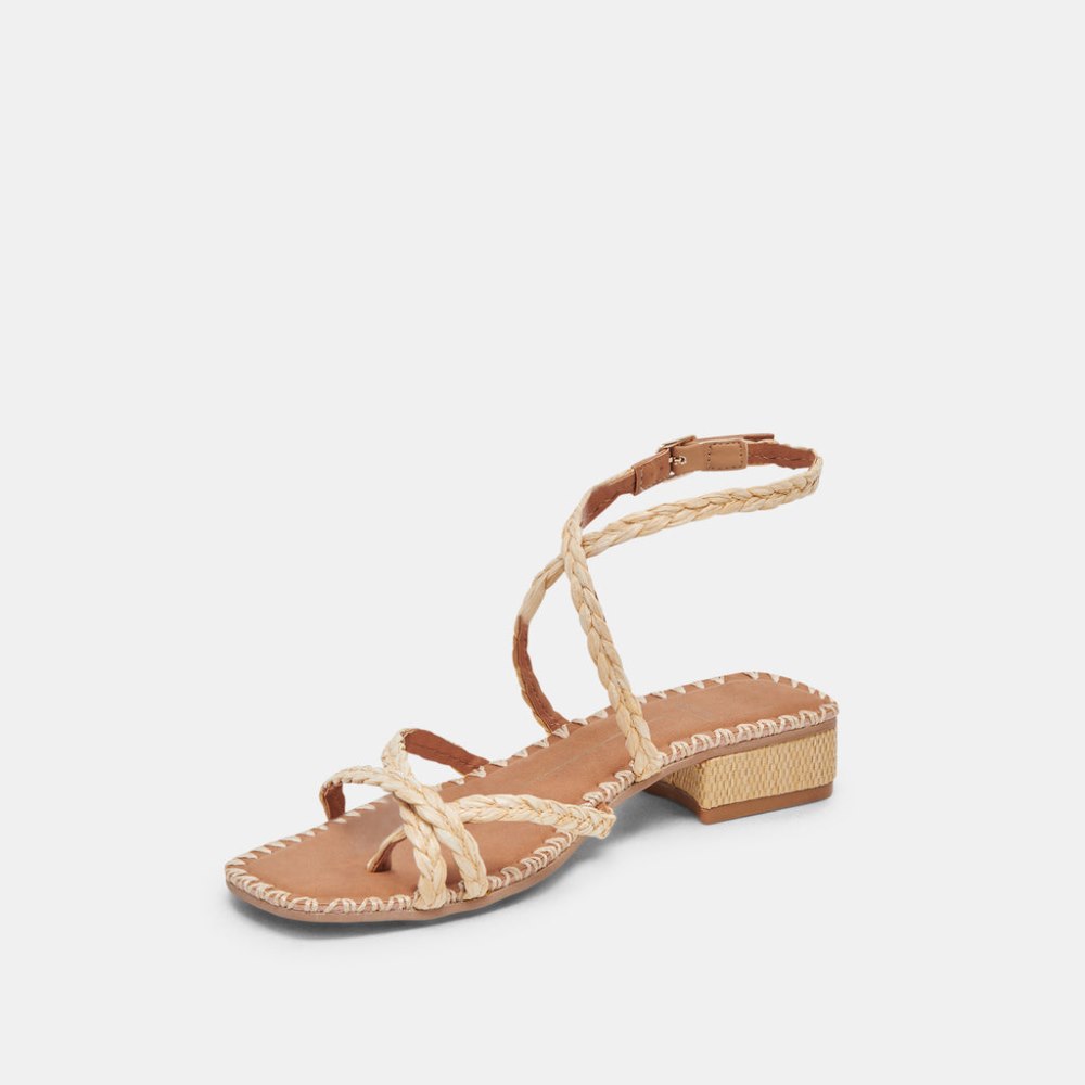 Dolce Vita Brinn Sandals Lt Natural Raffia