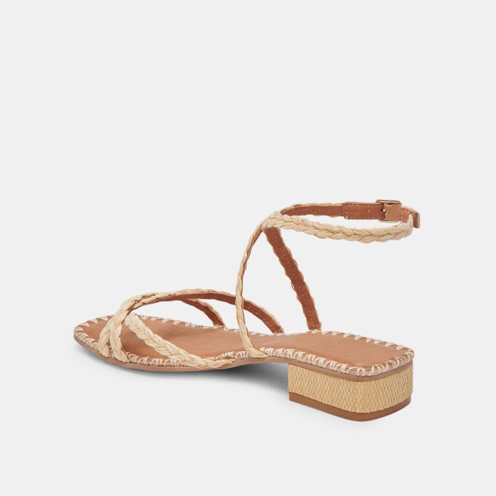 Dolce Vita Brinn Sandals Lt Natural Raffia