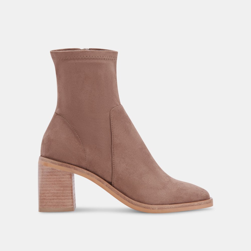 Dolce Vita Indiga Booties Truffle Stella Suede