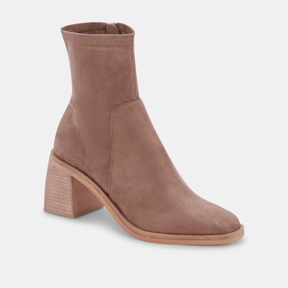 Dolce Vita Indiga Booties Truffle Stella Suede