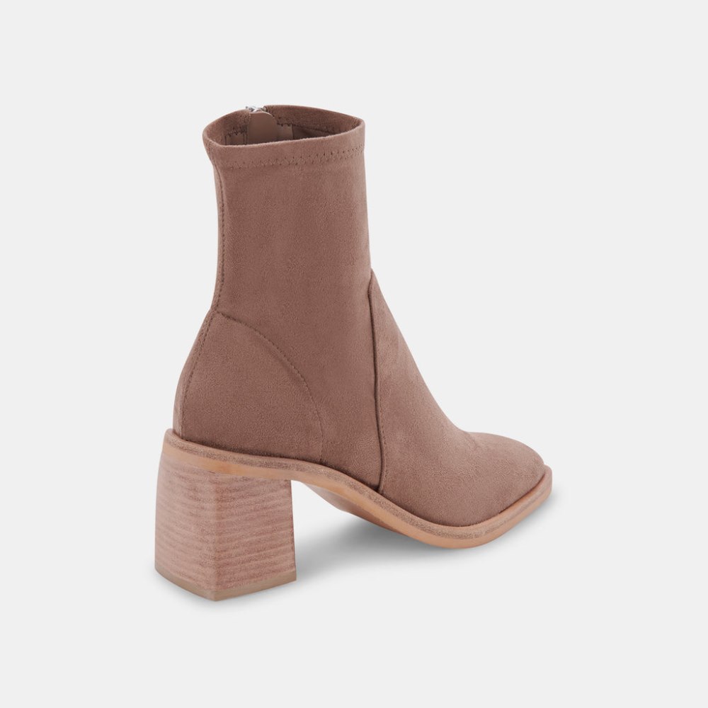 Dolce Vita Indiga Booties Truffle Stella Suede