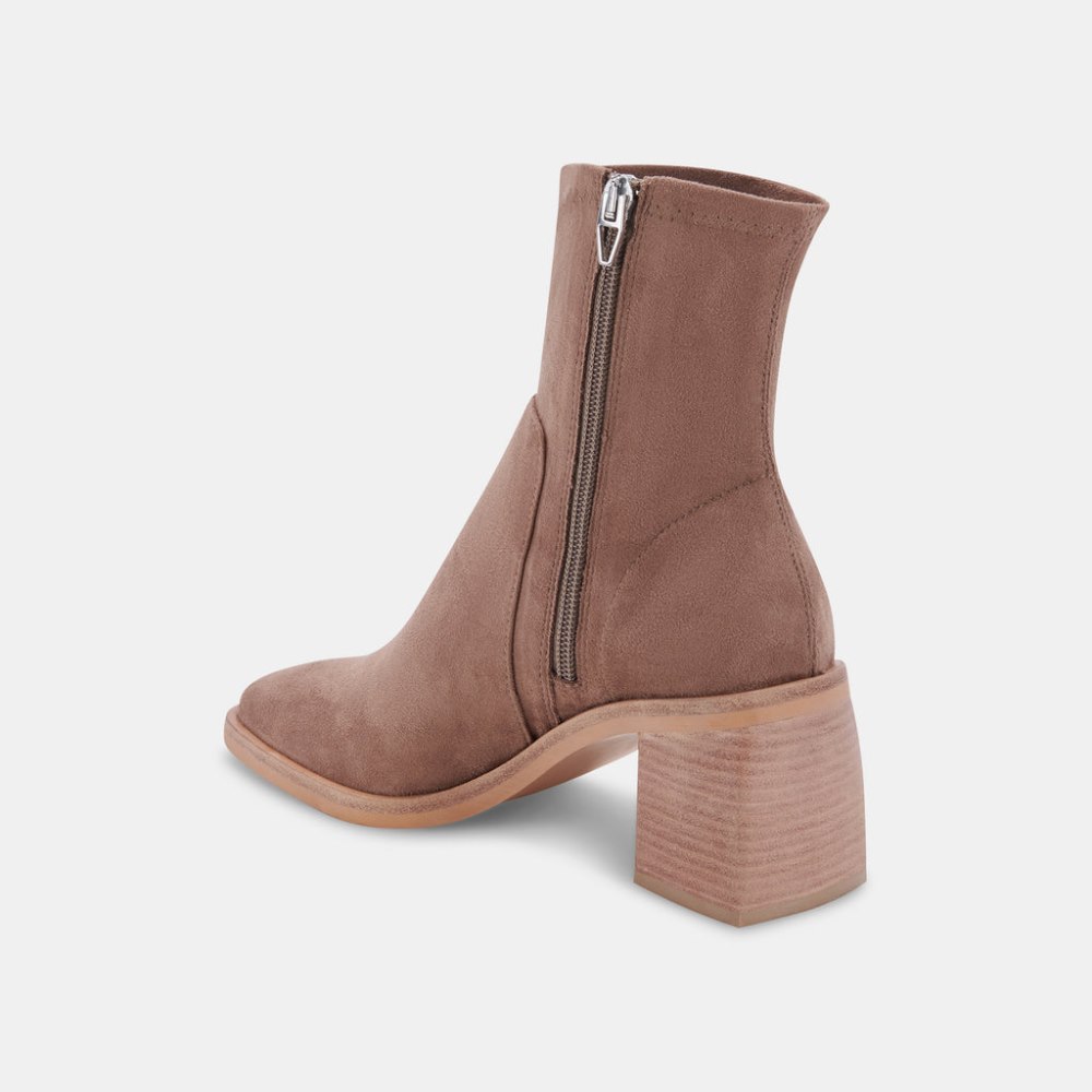 Dolce Vita Indiga Booties Truffle Stella Suede