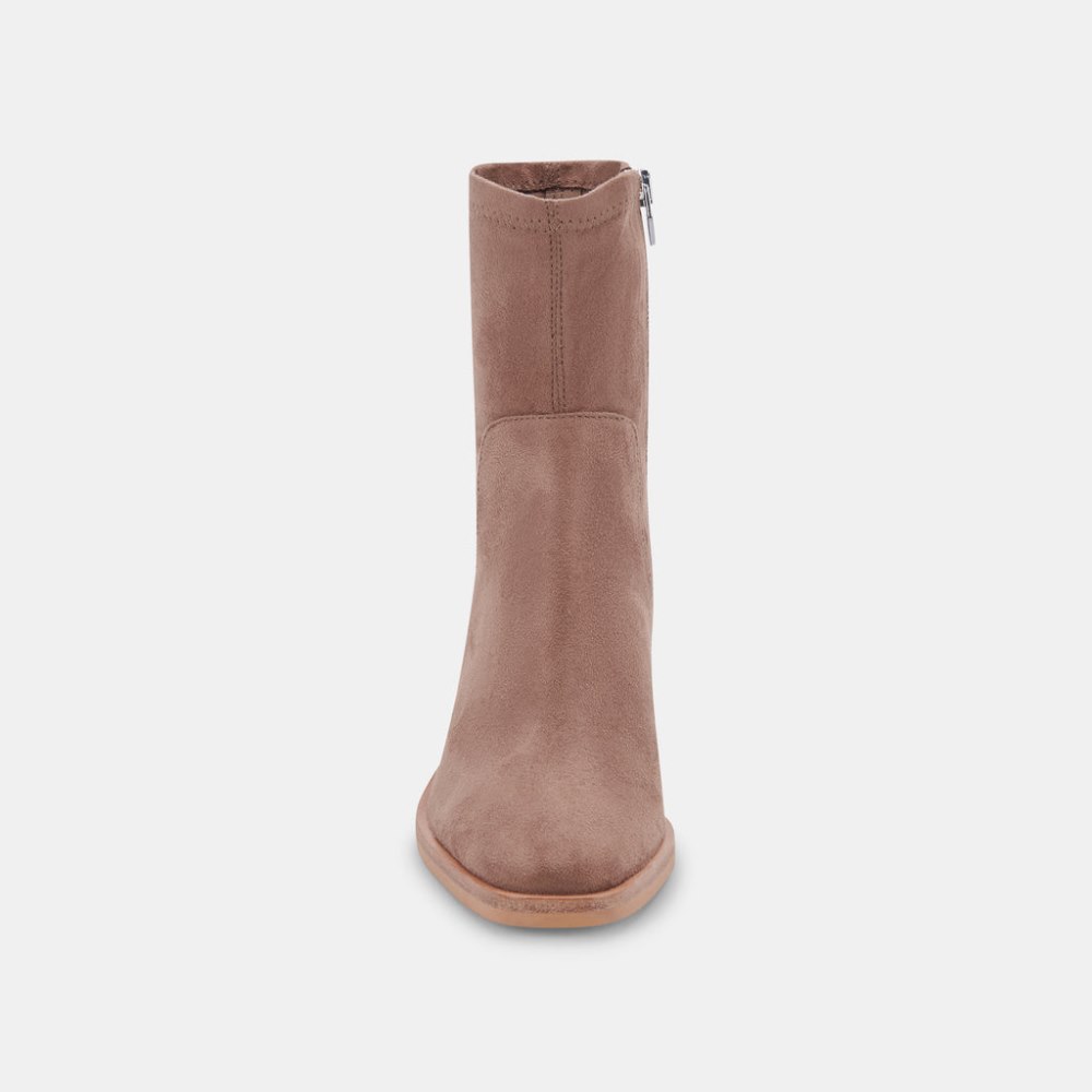 Dolce Vita Indiga Booties Truffle Stella Suede