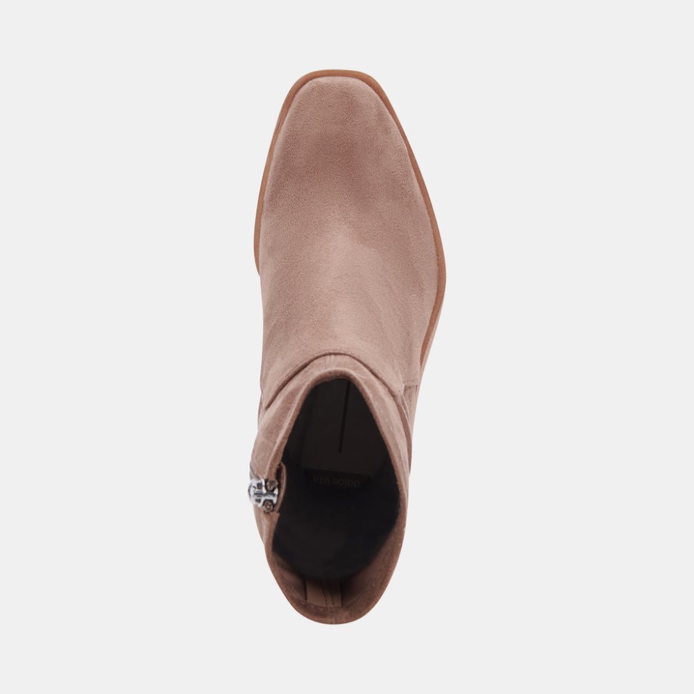 Dolce Vita Indiga Booties Truffle Stella Suede