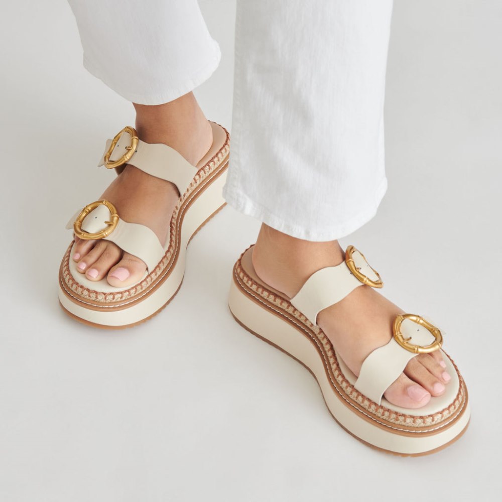 Dolce Vita Rysha Sandals Ivory Leather