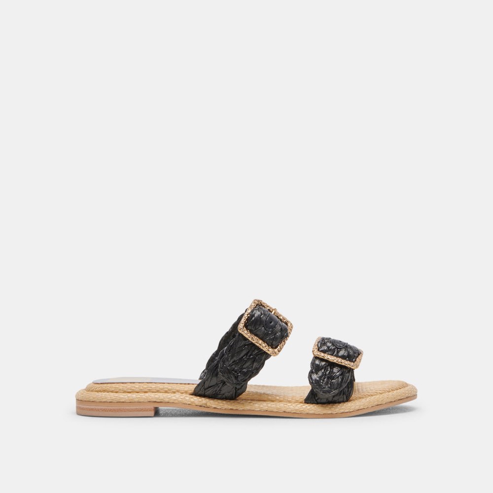 Dolce Vita Alaina Sandals Onyx Raffia