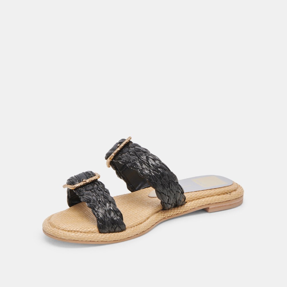 Dolce Vita Alaina Sandals Onyx Raffia