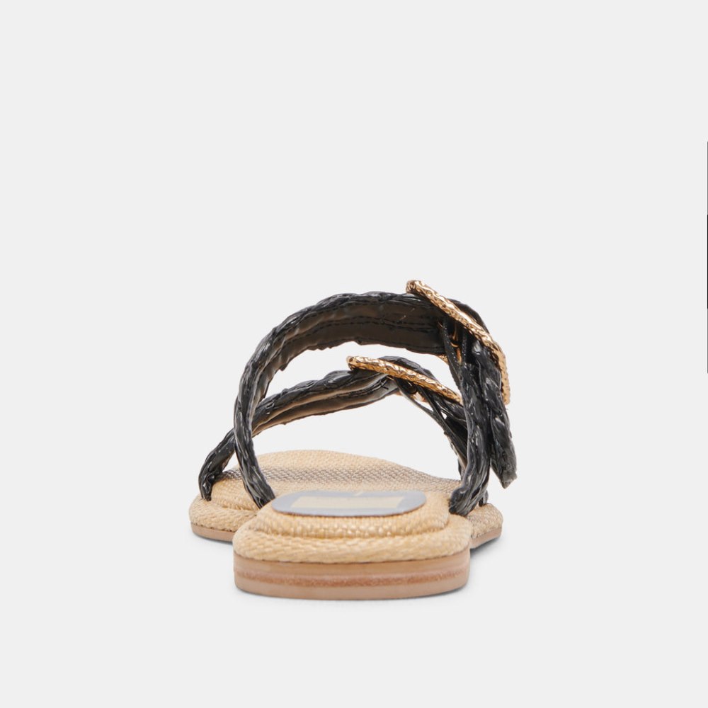 Dolce Vita Alaina Sandals Onyx Raffia