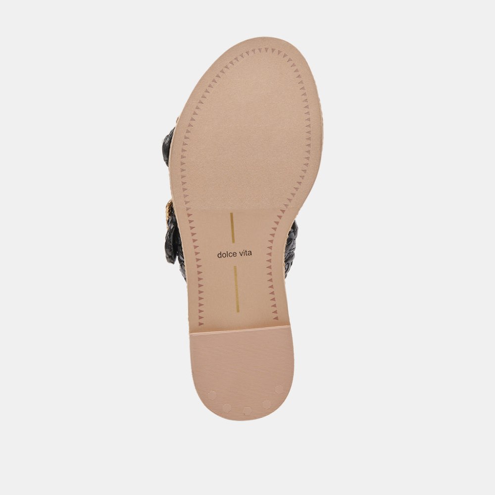 Dolce Vita Alaina Sandals Onyx Raffia